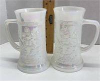 Federal iredescent milk glass lot