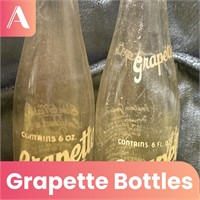 Vintage Grapette Soda Bottles
