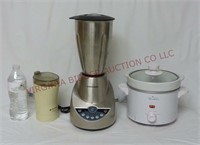 Coffee Mill, Small Crock Pot & Blender