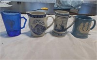 Collectors mugs and cream Pitchers