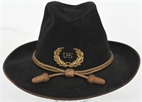 US INDIAN WARS OFFICERS STAFF CAMPAIGN HAT STETSON