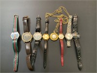 Lot of various time pieces