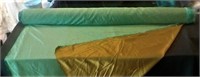 Roll of Green iridescent double sided fabric