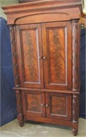 Ornate Wood Entertainment Cabinet