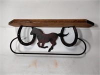 Horse / Horseshoe Decorative Wall Hanging Shelf