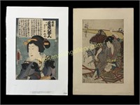 Two Japanese Woodblock Prints