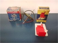 Gyroscope Metal Spin Top & Auto Needle Threader