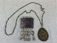 Lot of 2 Vintage Necklace Pendants
