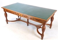 Victorian Era 6 Drawer Library Table