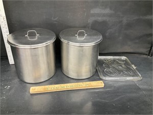 Dish lid and stainless steel pots