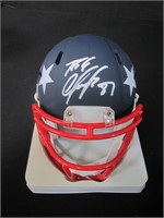 Rob Gronkowski Pats signed Mini Helmet w/Coa