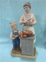 HOMCO DENIM DAYS Thanksgiving Lady with Girl