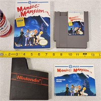 Original Nintendo NES Maniac Mansion Game W/Box