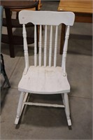ANTIQUE PAINTED ROCKING CHAIR