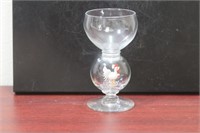 A Bimini Rooster Glass Goblet