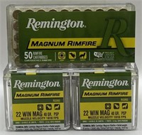 (OO) Remington 22 WIN MAG Rimfire Cartridges,
