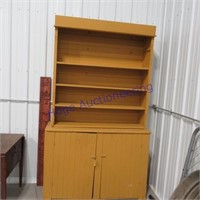 Wainscot base cupboard w/ top shelf unit