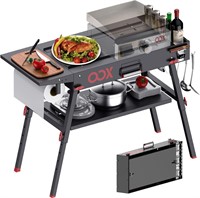 OOX Portable Grill Table  Double-Shelf