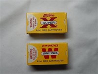 (2) Vintage Western Super X 22 Short Ammo, Hollow