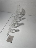 Vintage Clear Glass Beaker Lot