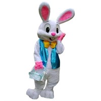 One Size  Easter Bunny Mascot Costume Adult Size F
