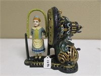 newer metal spinning lady bank