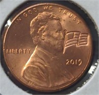 American flag penny