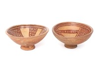 Fine Matched Pair Narino Polychrome Bowls