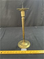 Large Brass Candlestick w/ Insert