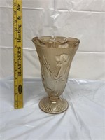 N Iris and Herringbone Vase