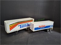 (2) Vintage Diecast Trailers