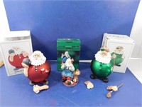 Christmas Figurine Lot--Golfing Santa (arms need
