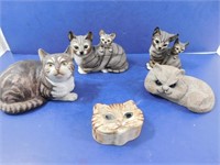 Collector Cat Lot--Fine Porcelain by Eric Tenney,