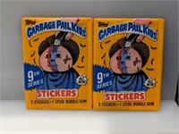 (2) 1987 GPK Garbage Pail Kids Series 9 Packs