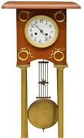 VIENNESE STANDING CLOCK WITH GILT METAL MOUNTINGS