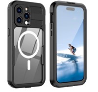 Nowvnvuy for iPhone 15 Pro Waterproof Case,