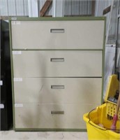 4 drawer metal lateral file cabinet