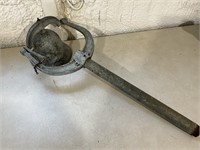 Large Cast Aluminum Bell with Pole