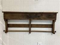 Vintage Wooden Wall Hanging Rack