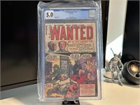 Wanted Comics #40 Golden Age CGC Graded 5.0