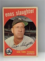 1959 Topps #155 Slaughter HOF Yankees/ Cardinals