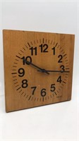 Welby Wall Clock Wood - Works Some Imperfections