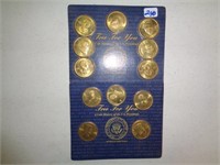 Set of 12 Bronze President Medal s