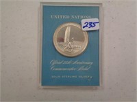 United Nation Sterling Silver Medal