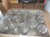 Vintage Jars w/Glass Tops & Bails