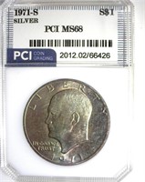 1971-S Silver Ike MS68 LISTS $6500