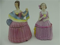 2 CHINA DRESSER DOLLS