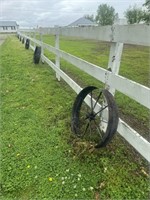 Large Group Antique Iron Wheels