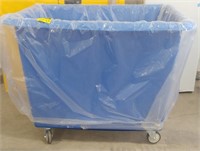 Plastic commercial laundry cart 75 pounds
