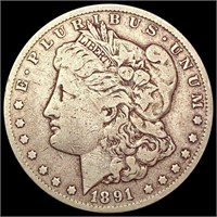 1891-CC Morgan Silver Dollar NEARLY UNCIRCULATED